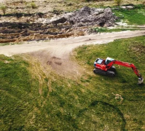 excavator machinery on archaeological site aerial 2024 12 06 00 54 11 utc
